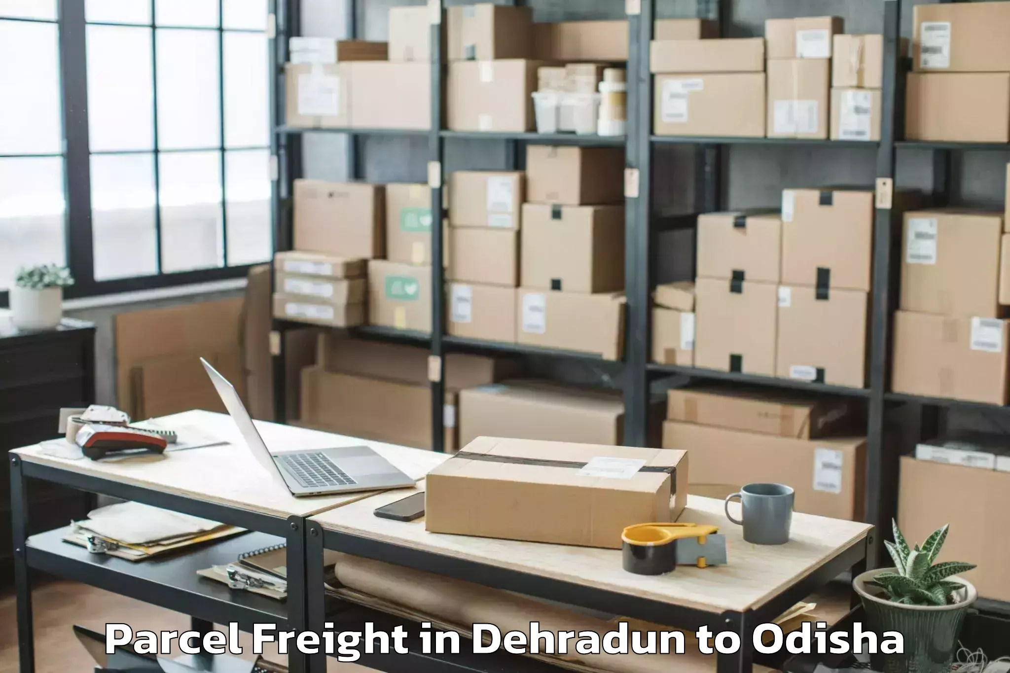 Reliable Dehradun to Astaranga Parcel Freight